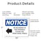 Signmission No Deliveries To This Entrance, 10 in W x Rectangle, Plastic OS-2PACK-NS-P-710-L-14475 - alternate 8